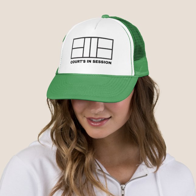 Pickleball Court Trucker Hat Court's in Session Truckerkappe (Beispiel)