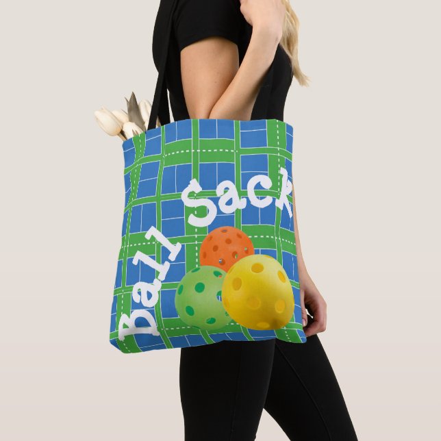 Pickleball Courts Blue and Green Ball Sack Tasche (Von Nahem)