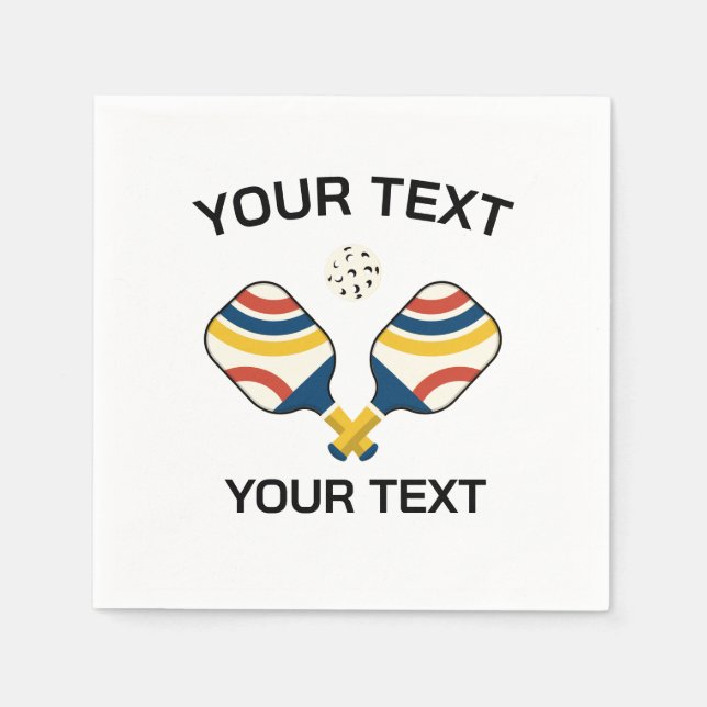 Pickleball Custom Serviette (Vorderseite)