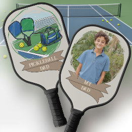 Pickleball Dad Personalisiertes Paddle mit Foto me