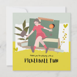 Pickleball Dankeskarte