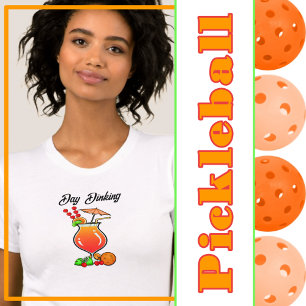 Pickleball Day Dinking Tropical Hurrikan Cocktail T-Shirt