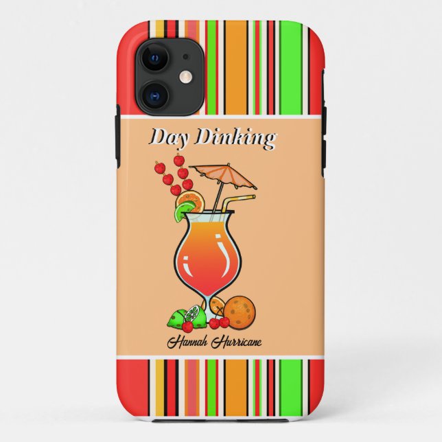 Pickleball Day Dinking Tropischer Hurrikan Cocktai Case-Mate iPhone Hülle (Rückseite)