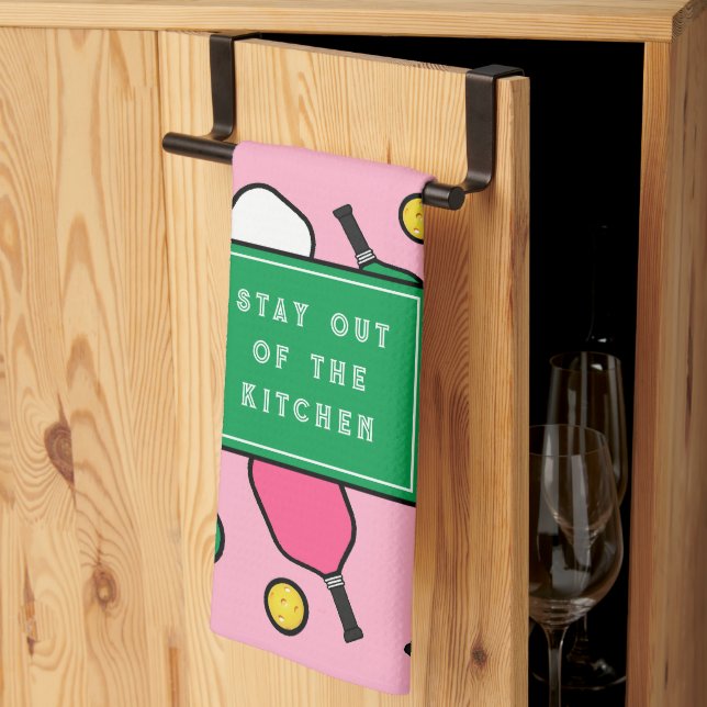 Pickleball Decor Geschirrtuch (Drittel gefaltet)