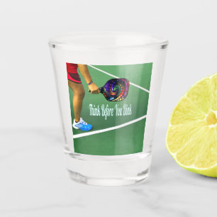 Pickleball denken, bevor Sie sterben Schnapsglas