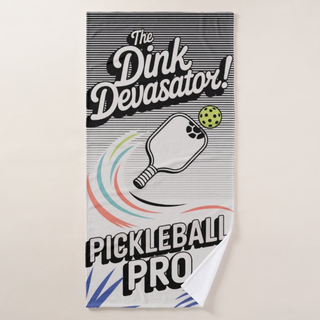 Pickleball - Der Dink Devaatorator Club Sports Badehandtuch (Badehandtuch)