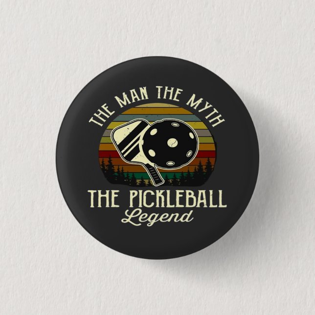 Pickleball - der Mann, der Mythos, die Legende Button (Vorderseite)