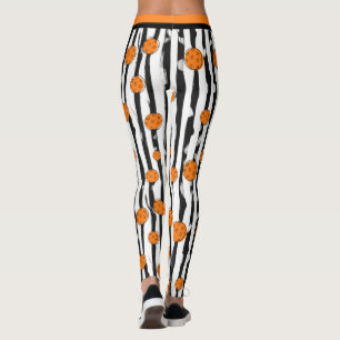 Pickleball Dink & Dash Streifen Leggings