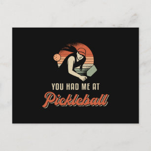 Pickleball Dink, den du bei Pickleball Player hatt Postkarte