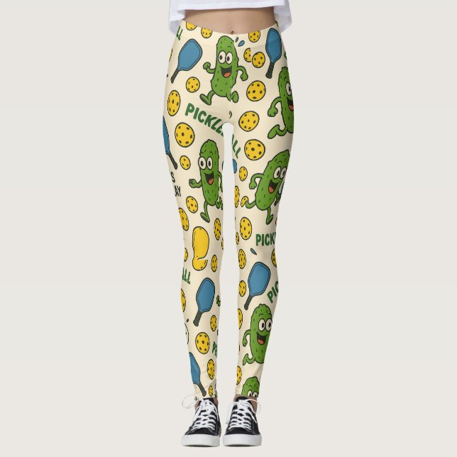 PICKLEBALL DINK LET'S PLAY LEGGINGS (Vorderseite)