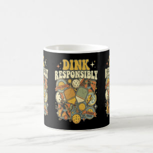 Pickleball Dink Verantwortungsvoll Paddle Spieler Kaffeetasse