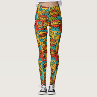Pickleball DINKED! Leggings mit Comic Vibes