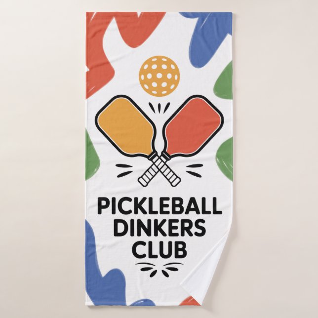 Pickleball Dinkers Club Paddle Grafik Sport Badehandtuch (Badehandtuch)