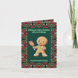 Pickleball 🎄 Dinking Delight Feiertagskarte