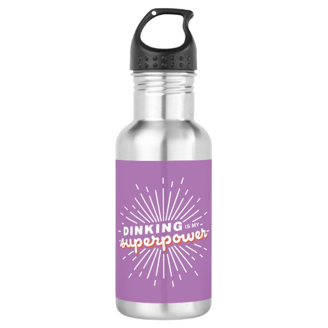 Pickleball Dinking ist mein superpower Funny Gift Edelstahlflasche (Vorderseite)