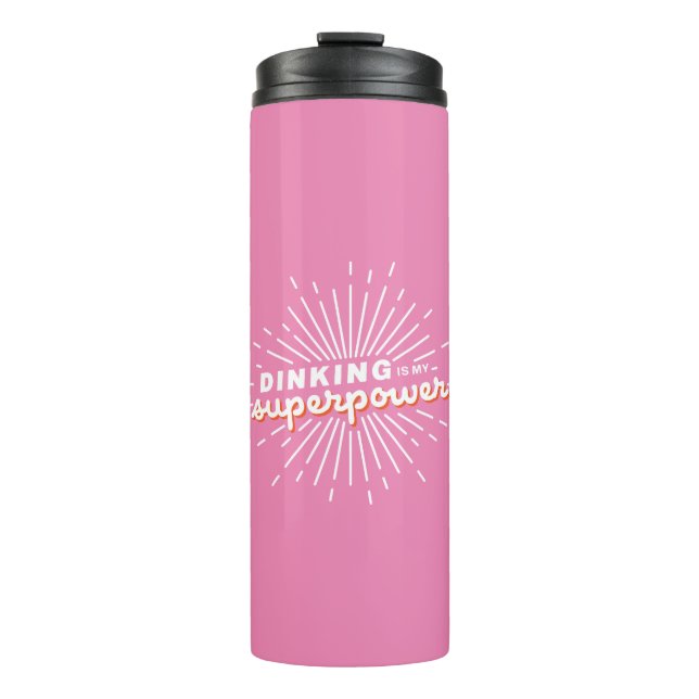 Pickleball Dinking ist mein superpower Funny Gift Thermosbecher (Vorderseite)