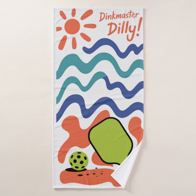 Pickleball Dinkmaster Dilly! Ferienhaus Handtuch Badehandtuch (Badehandtuch)