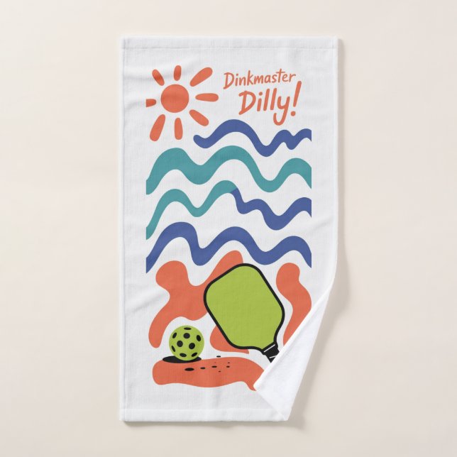 Pickleball Dinkmaster Dilly ! Serviette de villégi (Serviette à main)