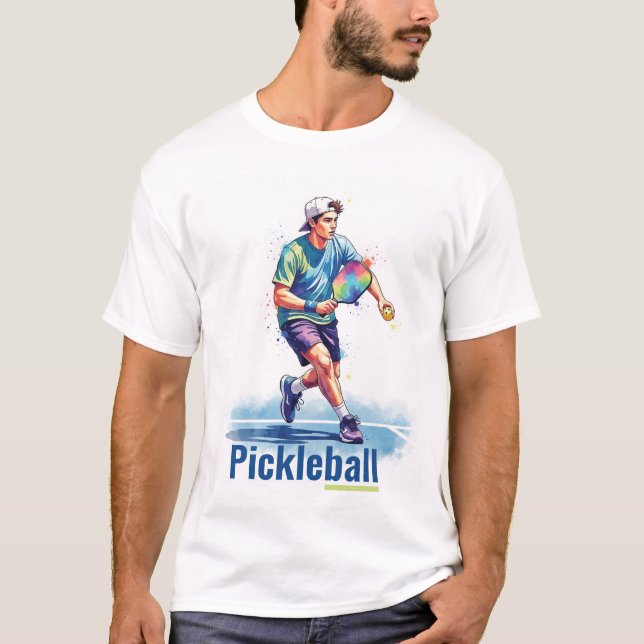 Pickleball Drawing T-shirt (Vorderseite)