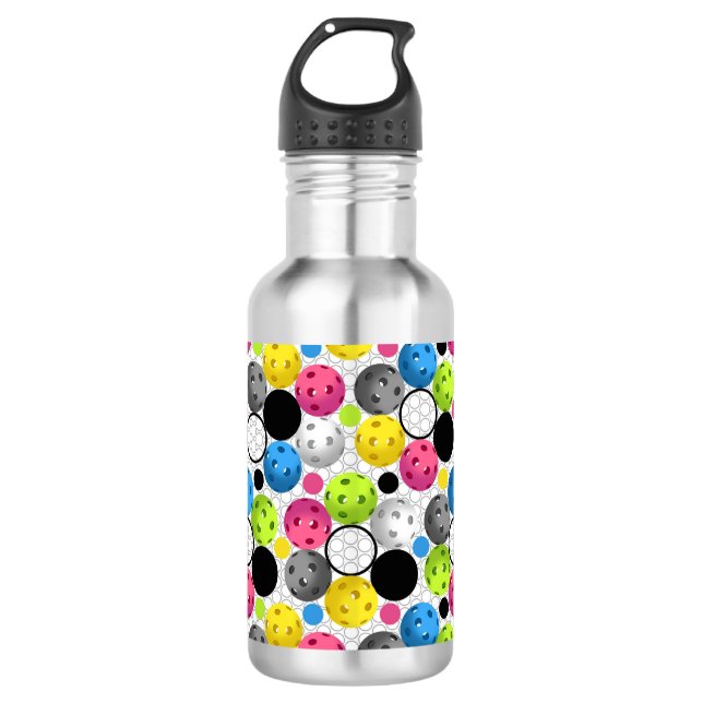 Pickleball Druck Trinkflasche (Vorderseite)