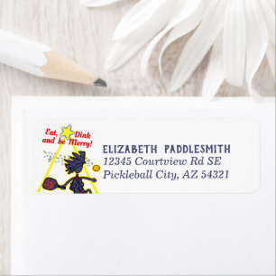 Pickleball Eat, Dink, Sei einfach das Adressetiket