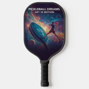 Pickleball Energy Swirl - Abstraktes Motion Poster Schläger