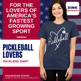 Pickleball-Enthusiasten Tri-Blend Shirt
