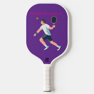 Pickleball-Ernte – Athletisches Spieler-Paddel-Des Pickleball Schläger