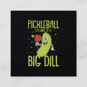 Pickleball Es ist ein großes Geschenk für den Di Quadratische Visitenkarte
