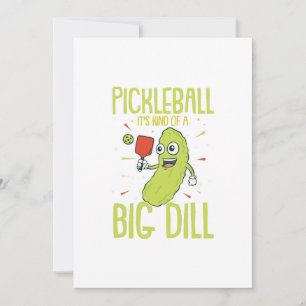 Pickleball Es ist ein großes Geschenk für den Dill Ankündigung