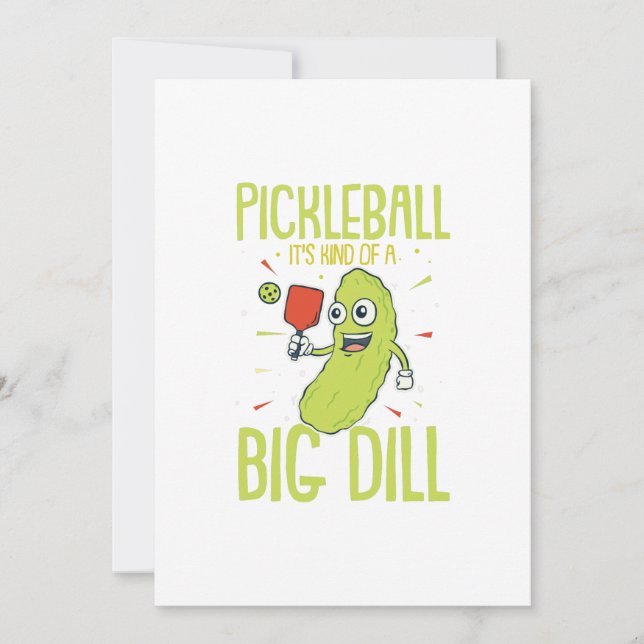 Pickleball Es ist eine Art Dill-Spaß-Pun-Geschenk Ankündigung (Vorderseite)