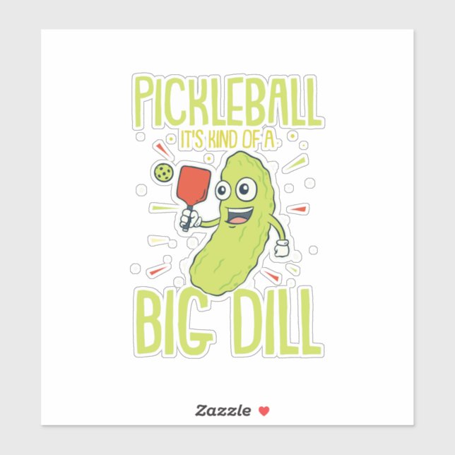 Pickleball Es ist eine Art Dill-Spaß-Pun-Geschenk Aufkleber (Blatt)