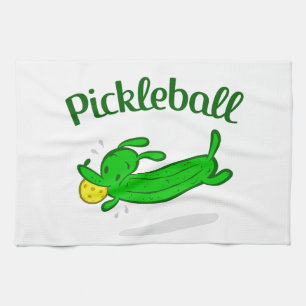 "Pickleball Essiggurken-Hund" trägt Tuch zur Scha