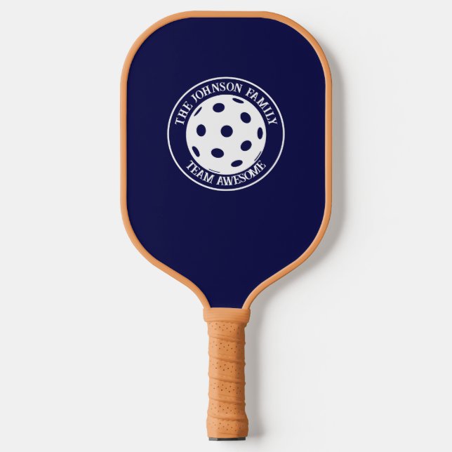 Pickleball-Familienteam Phantastisch grün Pickleball Schläger (Vorderseite)