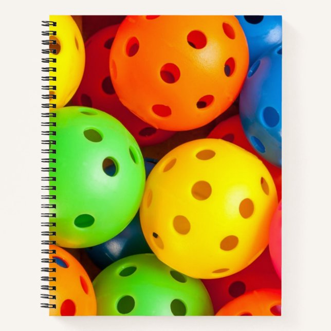 Pickleball farbenfroh notizbuch (Vorderseite)