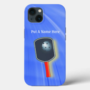 Pickleball farbenfrohe Paddle und Ball personalisi Case-Mate iPhone Hülle
