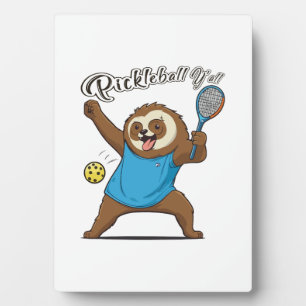 Pickleball Faultier T- Pickleball Ihr Alle Fotoplatte