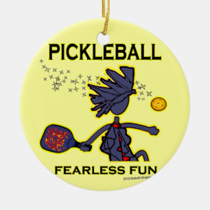 Pickleball Fearless Fun Keramikornament