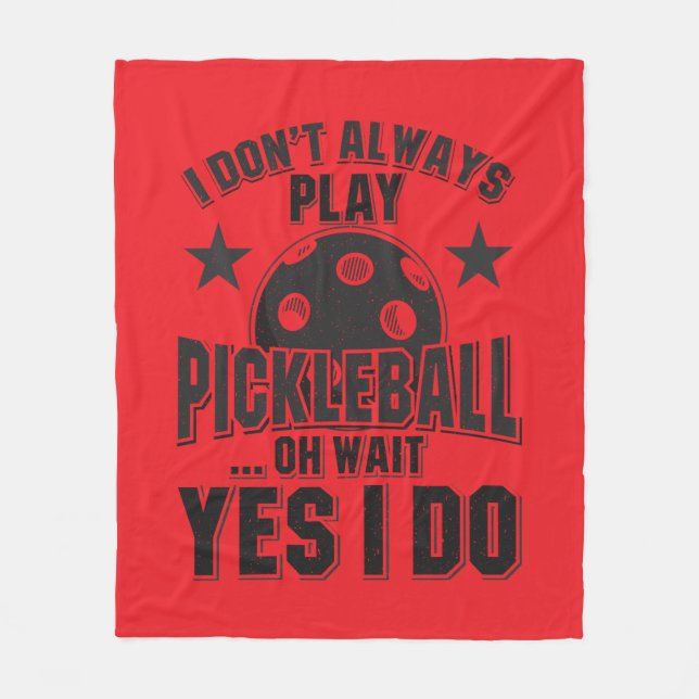 Pickleball Fleecedecke (Vorderseite)