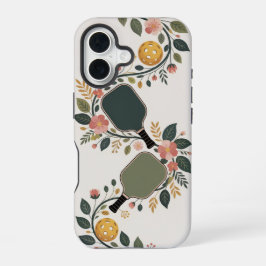 Pickleball Floral Paddle Bouquet iPhone 16 Hülle