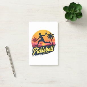 Pickleball Forever Sonnenuntergang Post-it Klebezettel