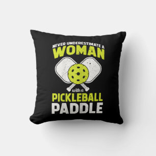 Pickleball-Frau Lustiges Pickleball-Spieler-Gesche Kissen