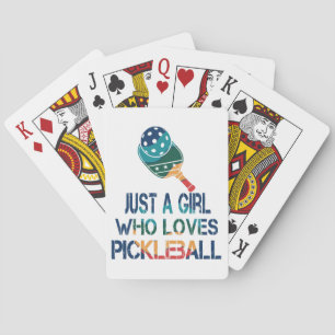 Pickleball Frauen Regenbogen Spielkarten