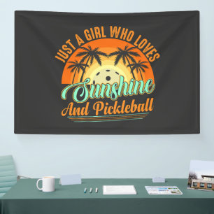 Pickleball Frauen Sonnenschein Banner