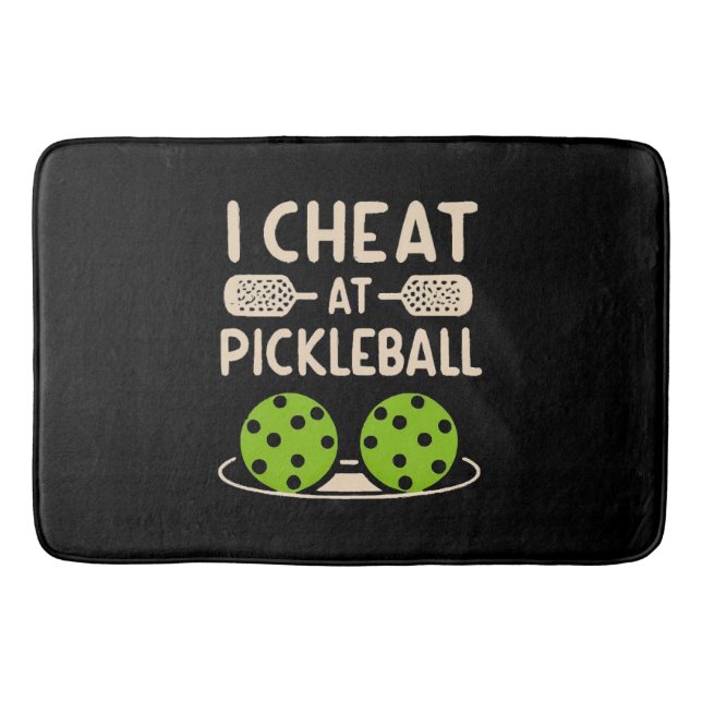 Pickleball Funny Badematte (Vorderseite)
