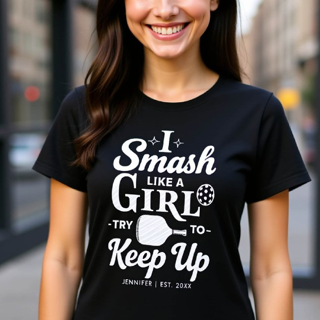Pickleball Funny Gift für ihr Niedliches Personali T-Shirt (pickleball gift for her funny tshirt women birthday christmas club mom friend personalized)