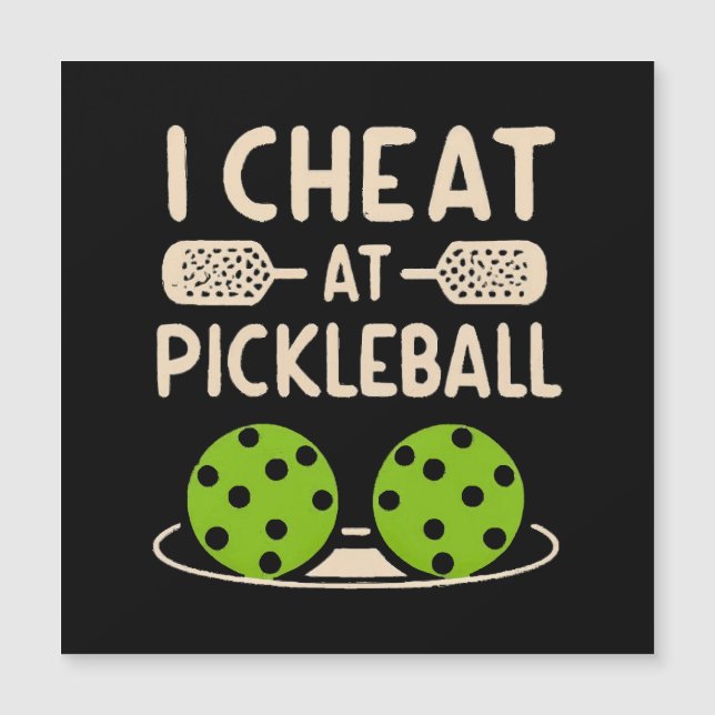 Pickleball Funny Magnetkarte (Vorderseite)