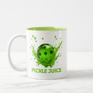 Pickleball Funny Pickle Juice Coffee oder Tee Tass Zweifarbige Tasse