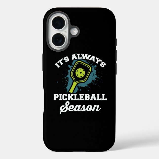 Pickleball Funny Pickleball Geschenke iPhone 16 Hülle (Rückseite)