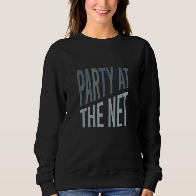 Pickleball für Dinking-Party am Netz Sweatshirt (Vorderseite)